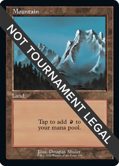 Mountain 590 Retro Frame 30th Anniversary Edition Magic card