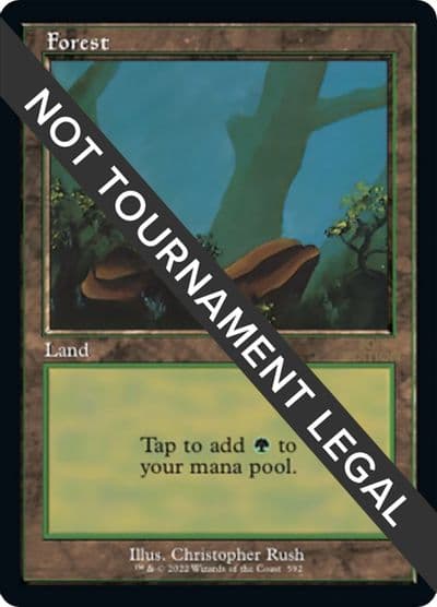 Forest 592 Retro Frame 30th Anniversary Edition Magic card