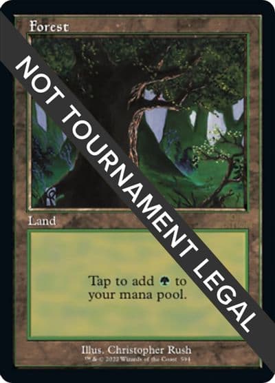 Forest 594 Retro Frame 30th Anniversary Edition Magic card