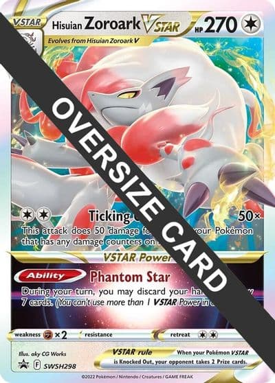 Hisuian Zoroark VSTAR - SWSH298 Jumbo Cards Pokemon card