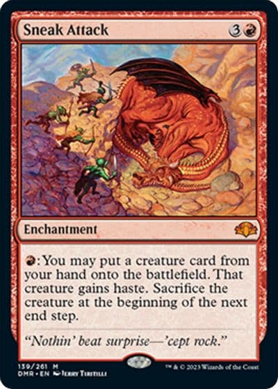 Sneak Attack Dominaria Remastered Magic card