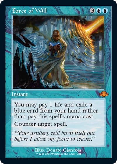 Force of Will Retro Frame Dominaria Remastered Magic card