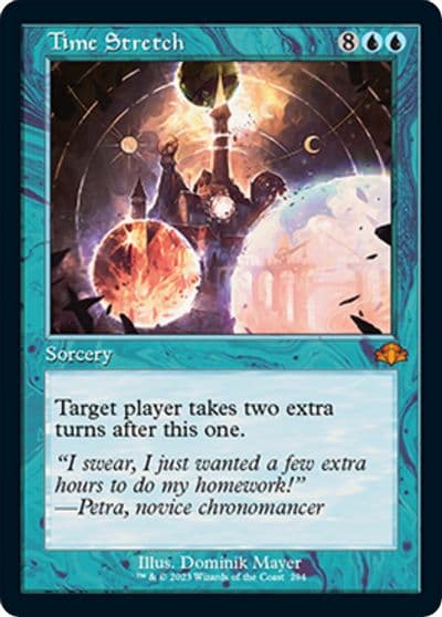 Time Stretch Retro Frame Dominaria Remastered Magic card