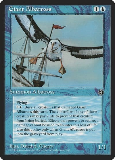 Giant Albatross Homelands Magic card