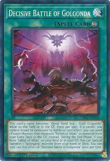Decisive Battle of Golgonda Darkwing Blast Yu-Gi-Oh! card