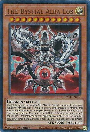 The Bystial Alba Los Darkwing Blast Yu-Gi-Oh! card