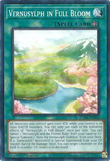 Vernusylph in Full Bloom Darkwing Blast Yu-Gi-Oh! card