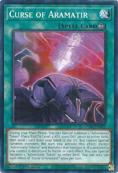 Curse of Aramatir Darkwing Blast Yu-Gi-Oh! card