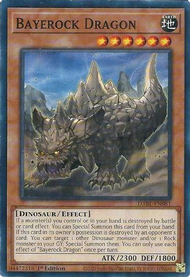 Bayerock Dragon Darkwing Blast Yu-Gi-Oh! card