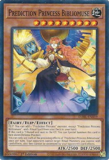 Prediction Princess Bibliomuse Darkwing Blast Yu-Gi-Oh! card