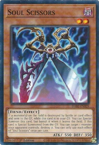 Soul Scissors Darkwing Blast Yu-Gi-Oh! card