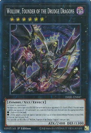 Wollow Founder of the Drudge Dragons Darkwing Blast Yu-Gi-Oh! card
