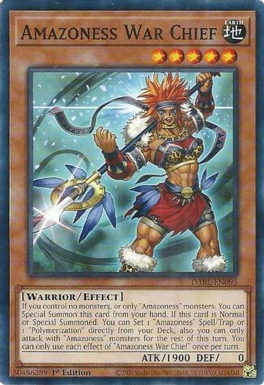 Amazoness War Chief Darkwing Blast Yu-Gi-Oh! card