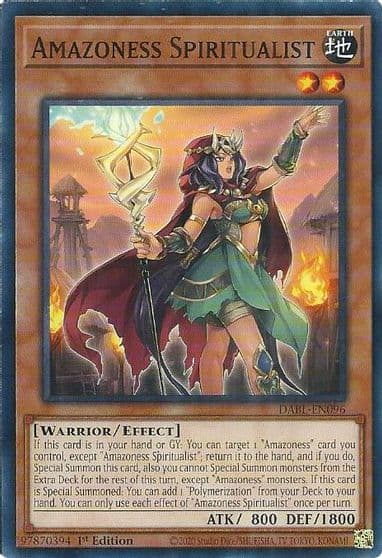 Amazoness Spiritualist Darkwing Blast Yu-Gi-Oh! card