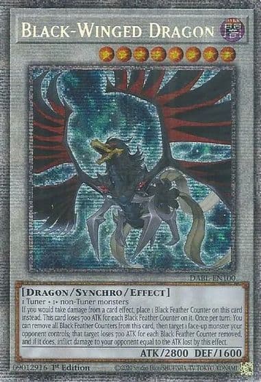Black Winged Dragon Starlight Rare Darkwing Blast Yu-Gi-Oh! card