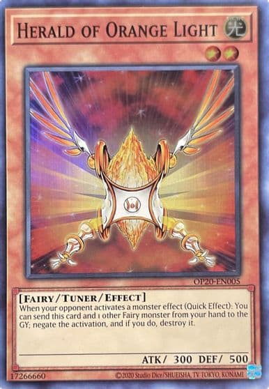 Herald of Orange Light OTS Tournament Pack 20 Yu-Gi-Oh! card