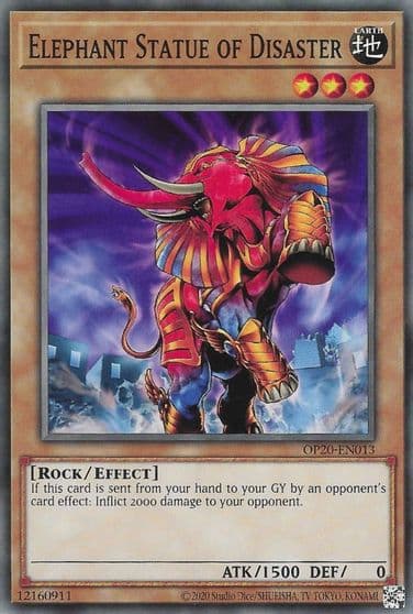 Elephant Statue of Disaster OTS Tournament Pack 20 Yu-Gi-Oh! card