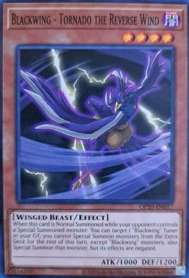 Blackwing Tornado the Reverse Wind OTS Tournament Pack 20 Yu-Gi-Oh! card