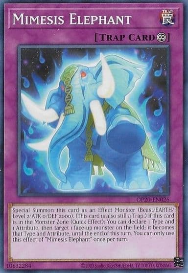 Mimesis Elephant OTS Tournament Pack 20 Yu-Gi-Oh! card