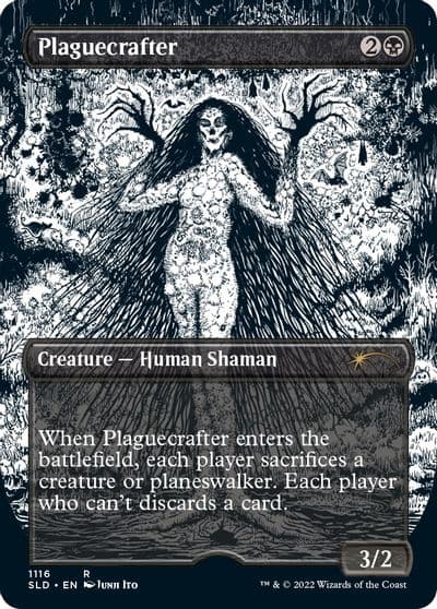 Plaguecrafter Borderless Secret Lair Drop Series Magic card