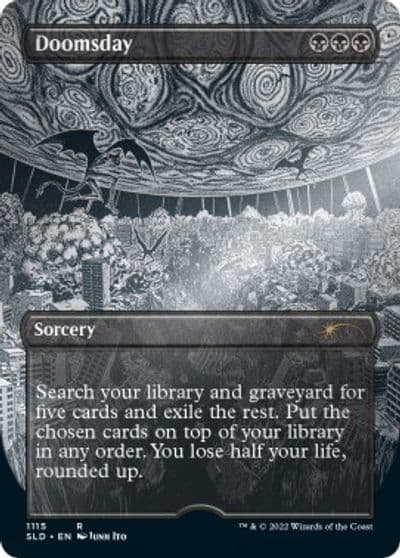Doomsday Borderless Foil Etched Secret Lair Drop Series Magic card