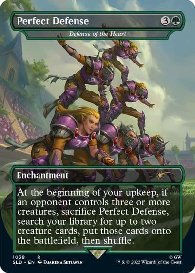 Perfect Defense Defense of the Heart Borderless Secret Lair Drop Series Magic card