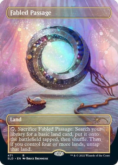 Fabled Passage Borderless Galaxy Foil Secret Lair Drop Series Magic card