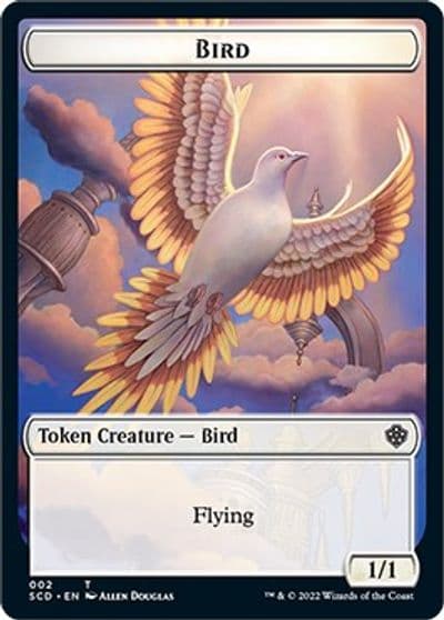 Bird Spirit Double Sided Token Starter Commander Decks Magic card