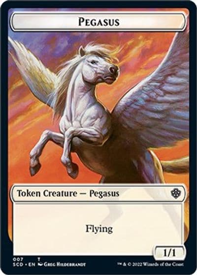Pegasus Faerie Double Sided Token Starter Commander Decks Magic card