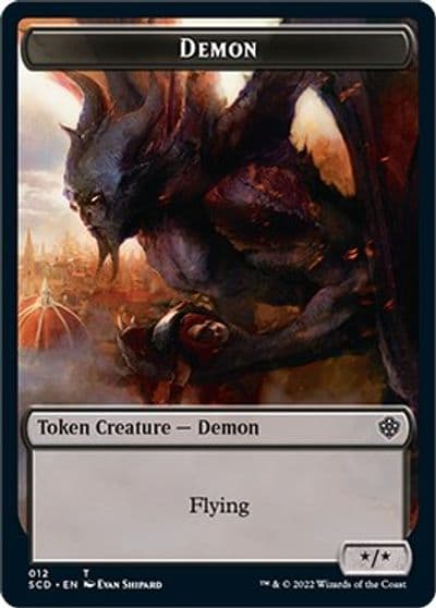 Demon Double Sided Token Starter Commander Decks Magic card