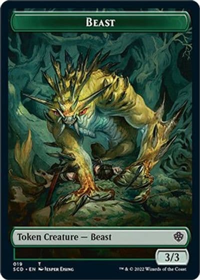 Beast Double Sided Token Starter Commander Decks Magic card