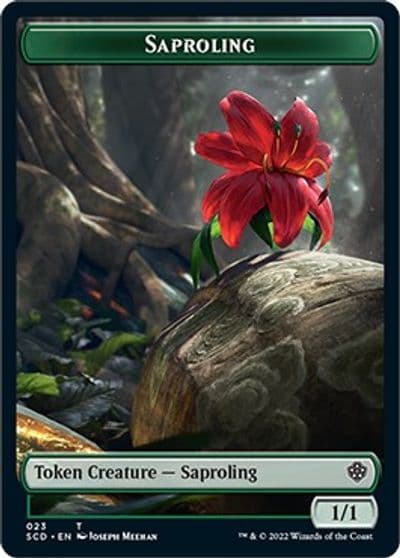 Saproling Cat Double Sided Token Starter Commander Decks Magic card
