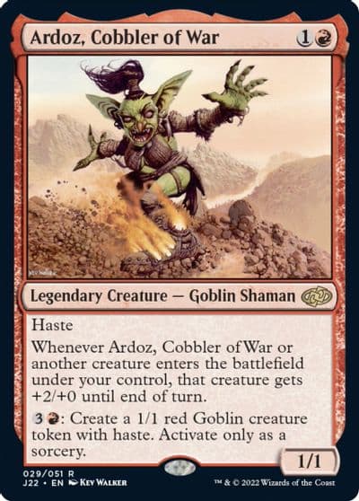 Ardoz Cobbler of War Jumpstart 2022 Magic card