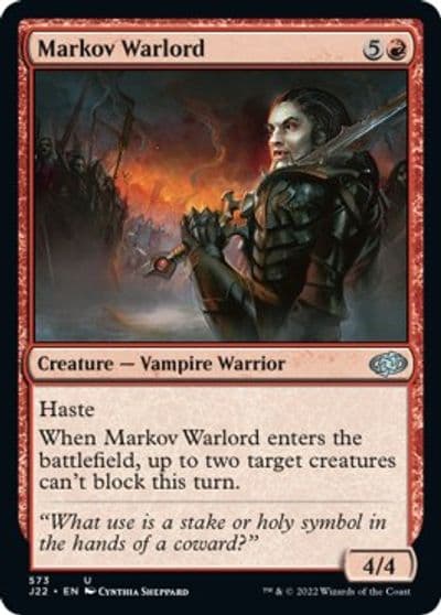 Markov Warlord Jumpstart 2022 Magic card