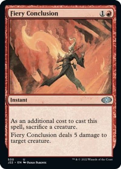 Fiery Conclusion Jumpstart 2022 Magic card