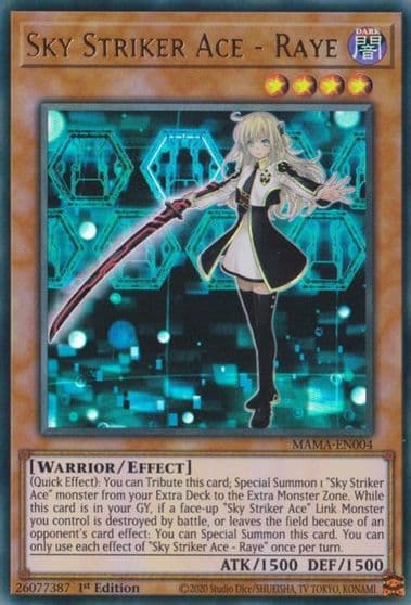 Sky Striker Ace Raye Magnificent Mavens Yu-Gi-Oh! card