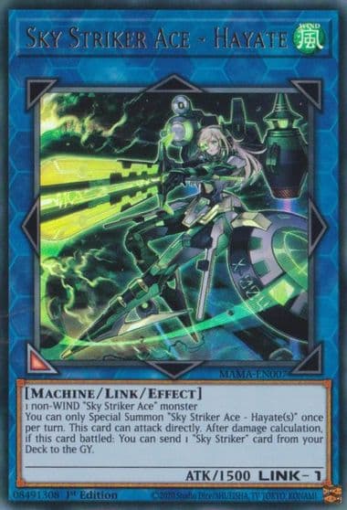 Sky Striker Ace Hayate Magnificent Mavens Yu-Gi-Oh! card