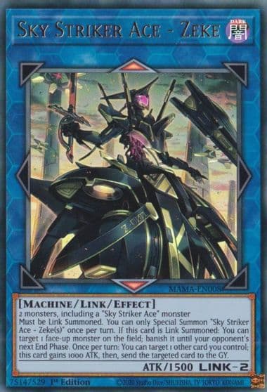 Sky Striker Ace Zeke Magnificent Mavens Yu-Gi-Oh! card