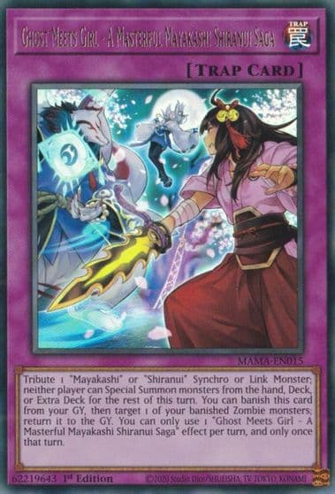 Ghost Meets Girl A Masterful Mayakashi Shiranui Saga Magnificent Mavens Yu-Gi-Oh! card