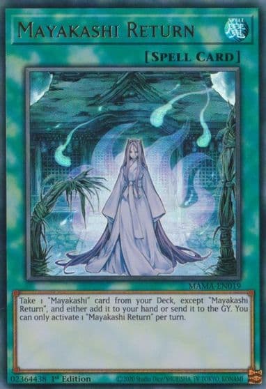 Mayakashi Return Magnificent Mavens Yu-Gi-Oh! card