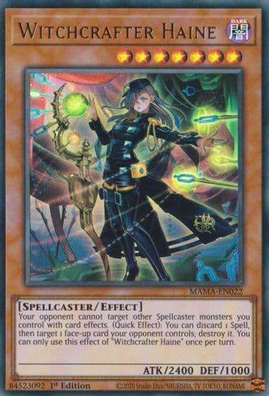 Witchcrafter Haine Magnificent Mavens Yu-Gi-Oh! card