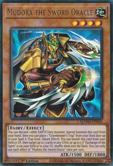 Mudora the Sword Oracle Magnificent Mavens Yu-Gi-Oh! card