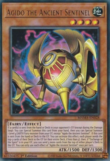 Agido the Ancient Sentinel Magnificent Mavens Yu-Gi-Oh! card