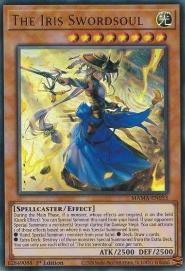 The Iris Swordsoul Magnificent Mavens Yu-Gi-Oh! card