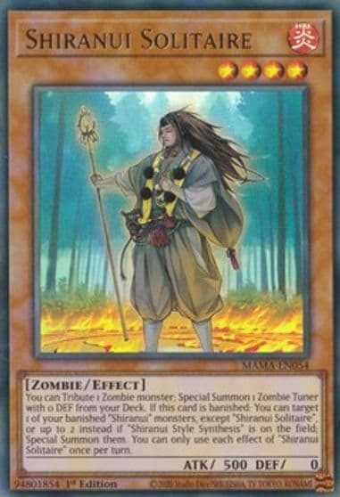 Shiranui Solitaire Magnificent Mavens Yu-Gi-Oh! card