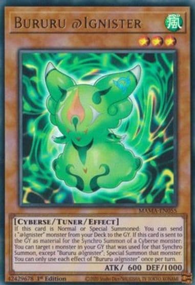 Bururu Ignister Magnificent Mavens Yu-Gi-Oh! card