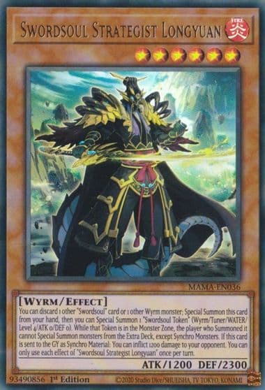 Swordsoul Strategist Longyuan Magnificent Mavens Yu-Gi-Oh! card