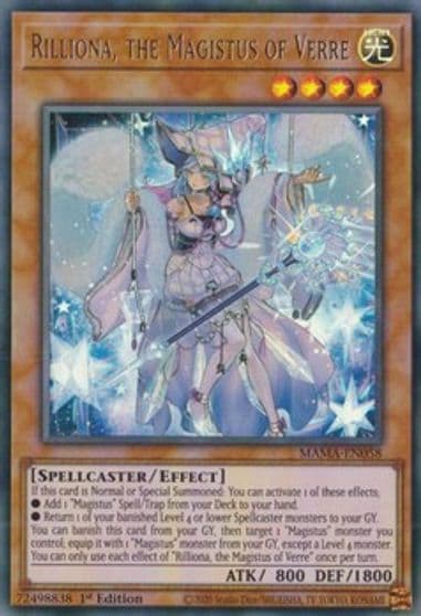 Rilliona the Magistus of Verre Magnificent Mavens Yu-Gi-Oh! card