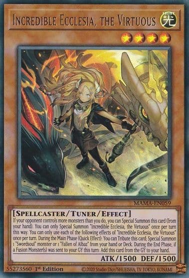 Incredible Ecclesia the Virtuous Magnificent Mavens Yu-Gi-Oh! card