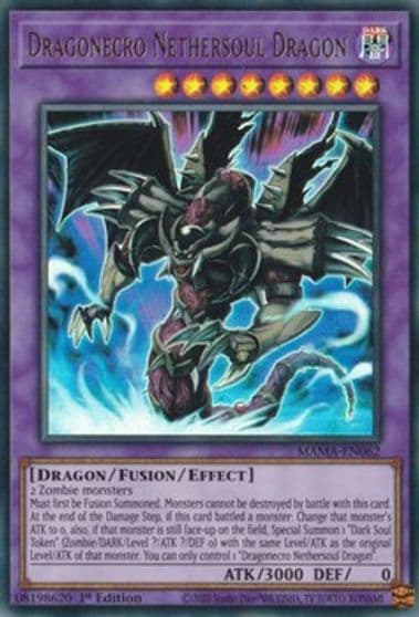 Dragonecro Nethersoul Dragon Magnificent Mavens Yu-Gi-Oh! card